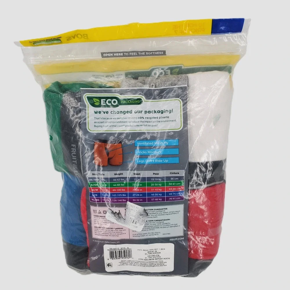 Fruit of the Loom Boys‎ Small 6-8 Boxer Briefs 10 Pack Coolzone Fly Multicolor
